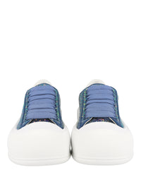 Alexander McQueen Womens Glitter Low-Top Sneakers