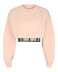 Alexander McQueen Alexander McQueen Womens Hybrid Bustier Sweatshirt