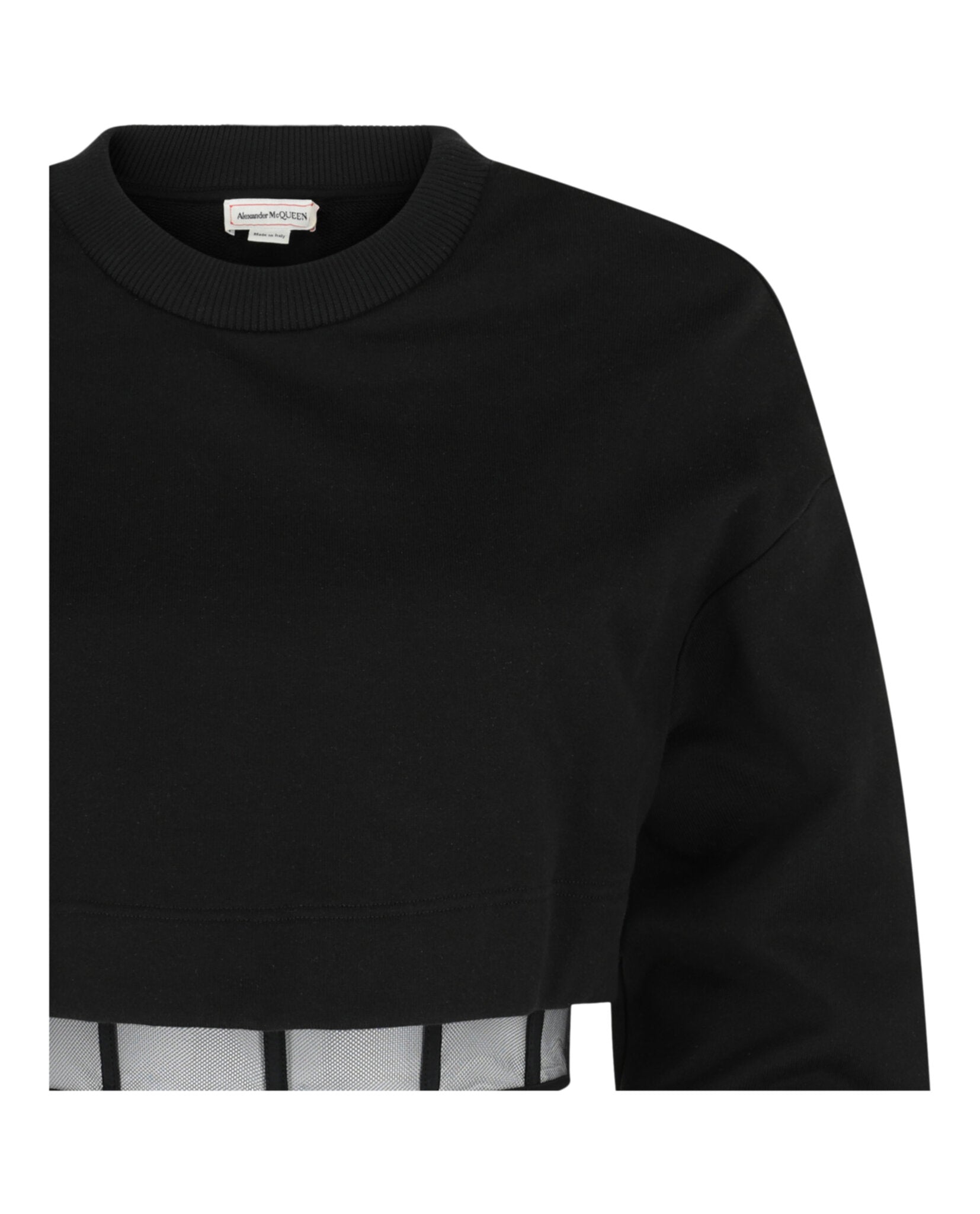 Alexander McQueen Womens Layered Cropped Sweatshirt – Bluefly