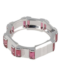 Gucci Womens Link to Love Rubellite Ring White Gold