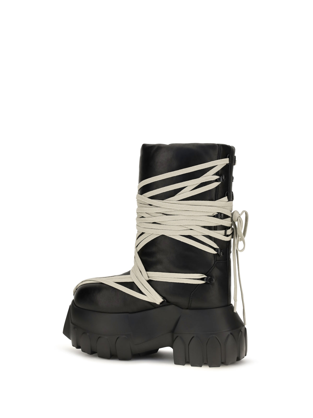 Rick Owens Women Megalace Lunar Mega Tractor Knee-High Boots