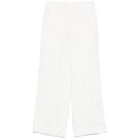 Ann Demeulemeester Ann Demeulemeester White Trousers - Straight Trousers Women