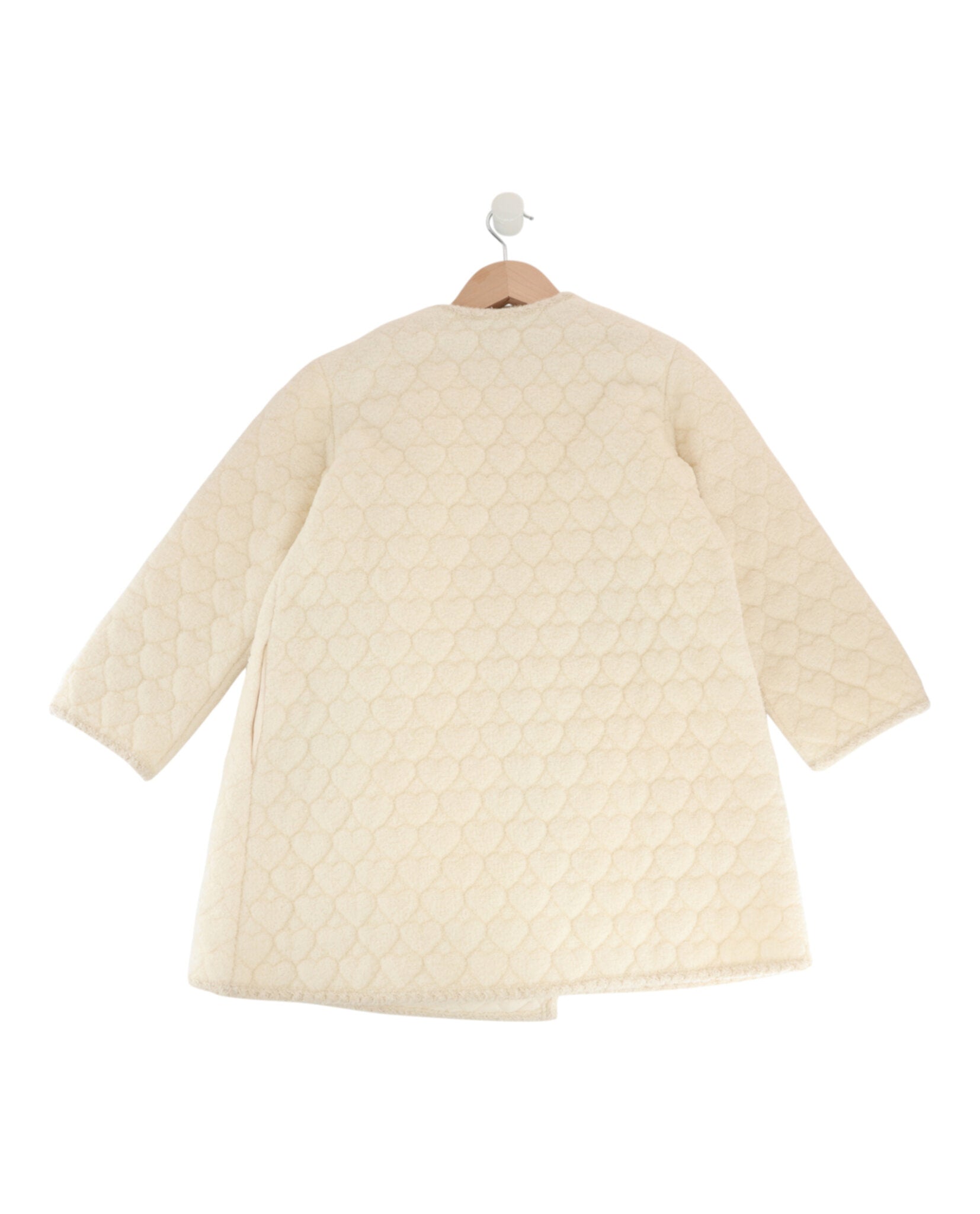 Gucci Girls Heart Quilted Fleece Coat