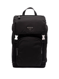 Prada Men Re-Nylon And Saffiano Leather Backpack