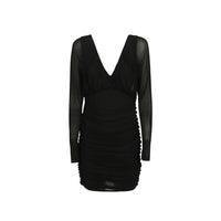 Saint Laurent Saint Laurent Mini Draped Dress Women