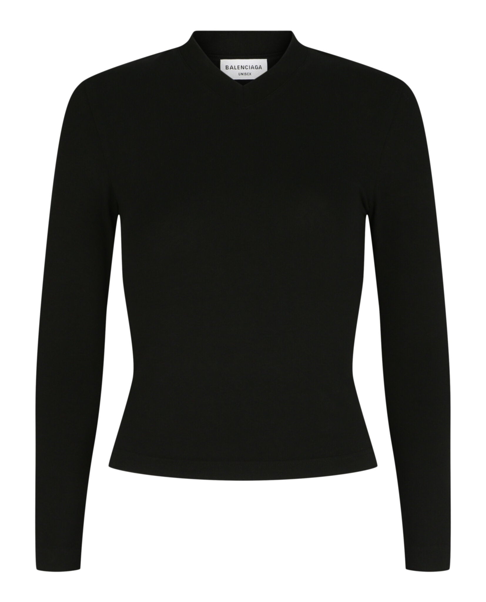 Balenciaga Balenciaga Womens Fitted V-Neck Top