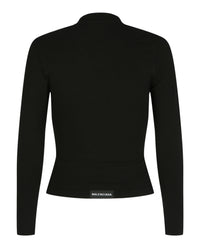 Balenciaga Balenciaga Womens Fitted V-Neck Top