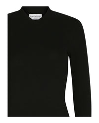 Balenciaga Balenciaga Womens Fitted V-Neck Top