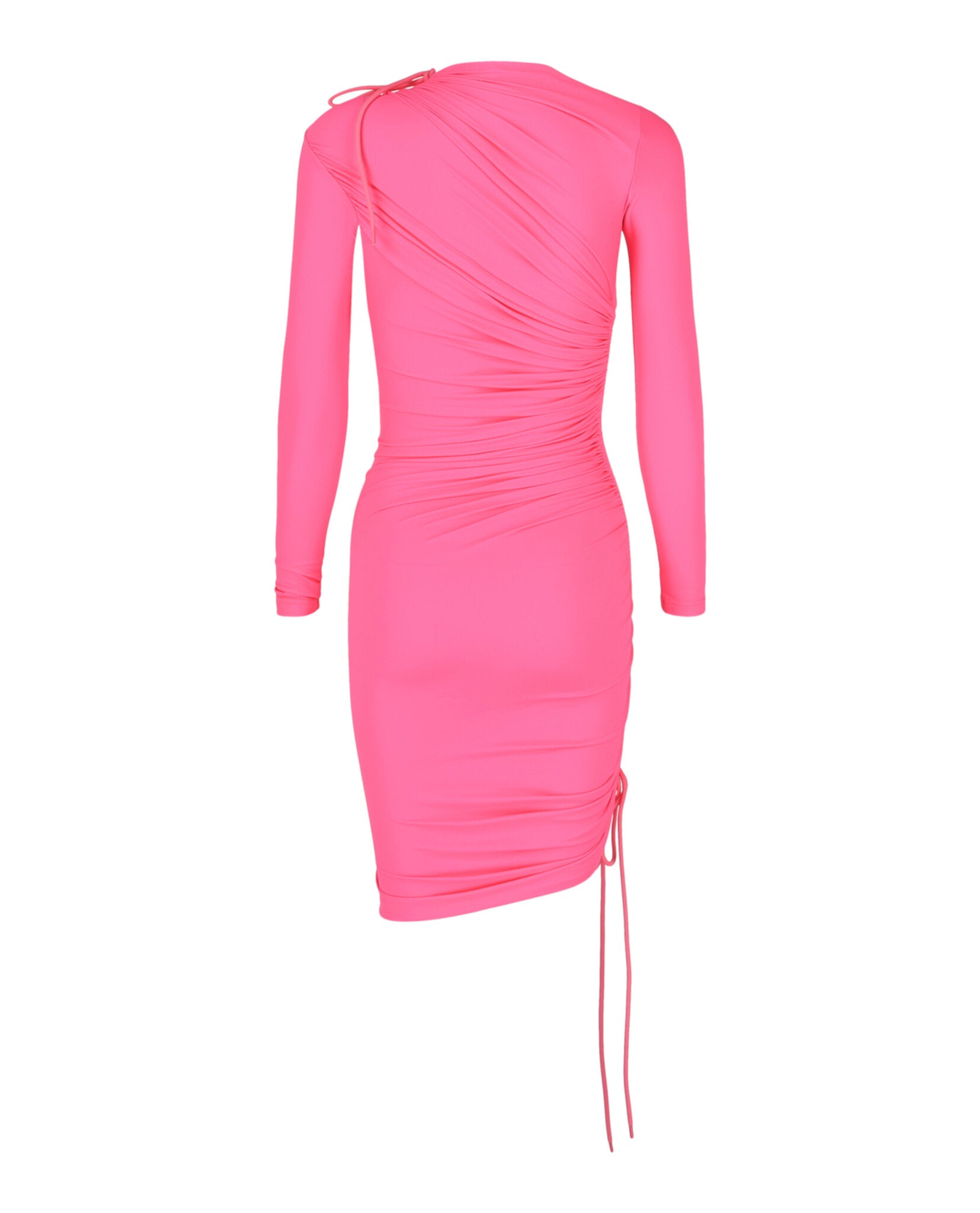 Balenciaga Womens Ruched Mini Dress