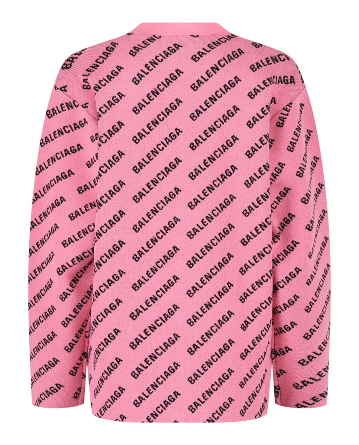 Balenciaga Womens Allover Logo Cardigan