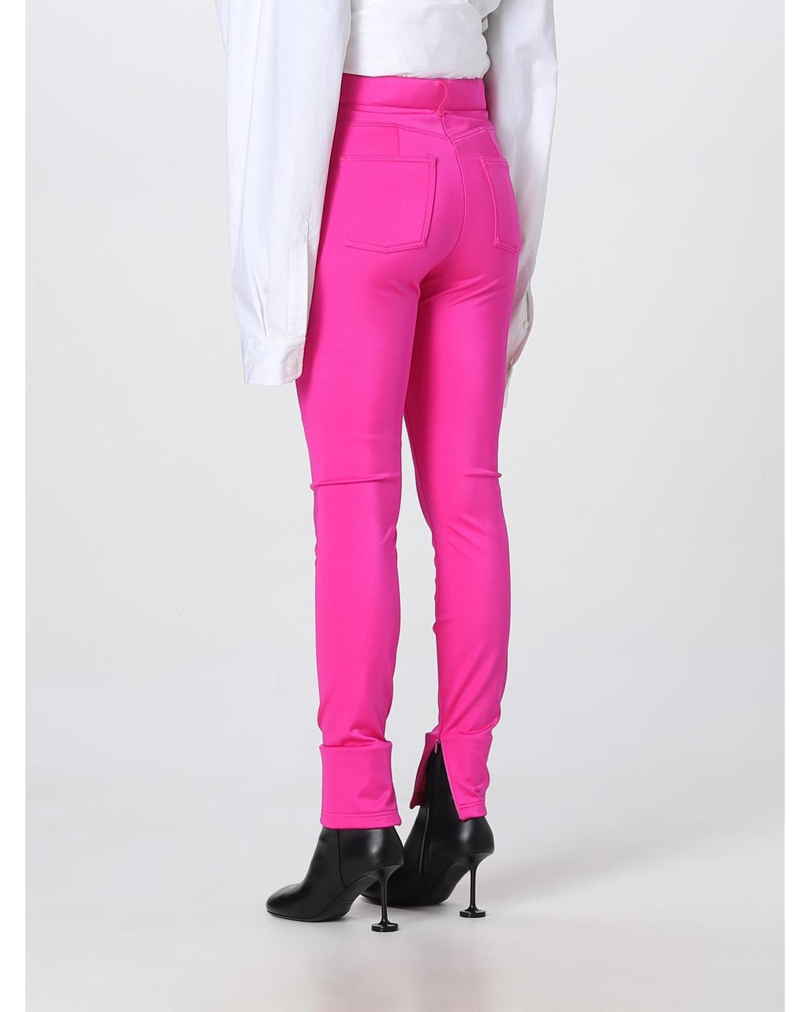 パンツ BALENCIAGA Woman Pants Pink 681822TRLI8 5630 Balenciaga HighWaisted SlimFit Pants Women Pink – Bluefly