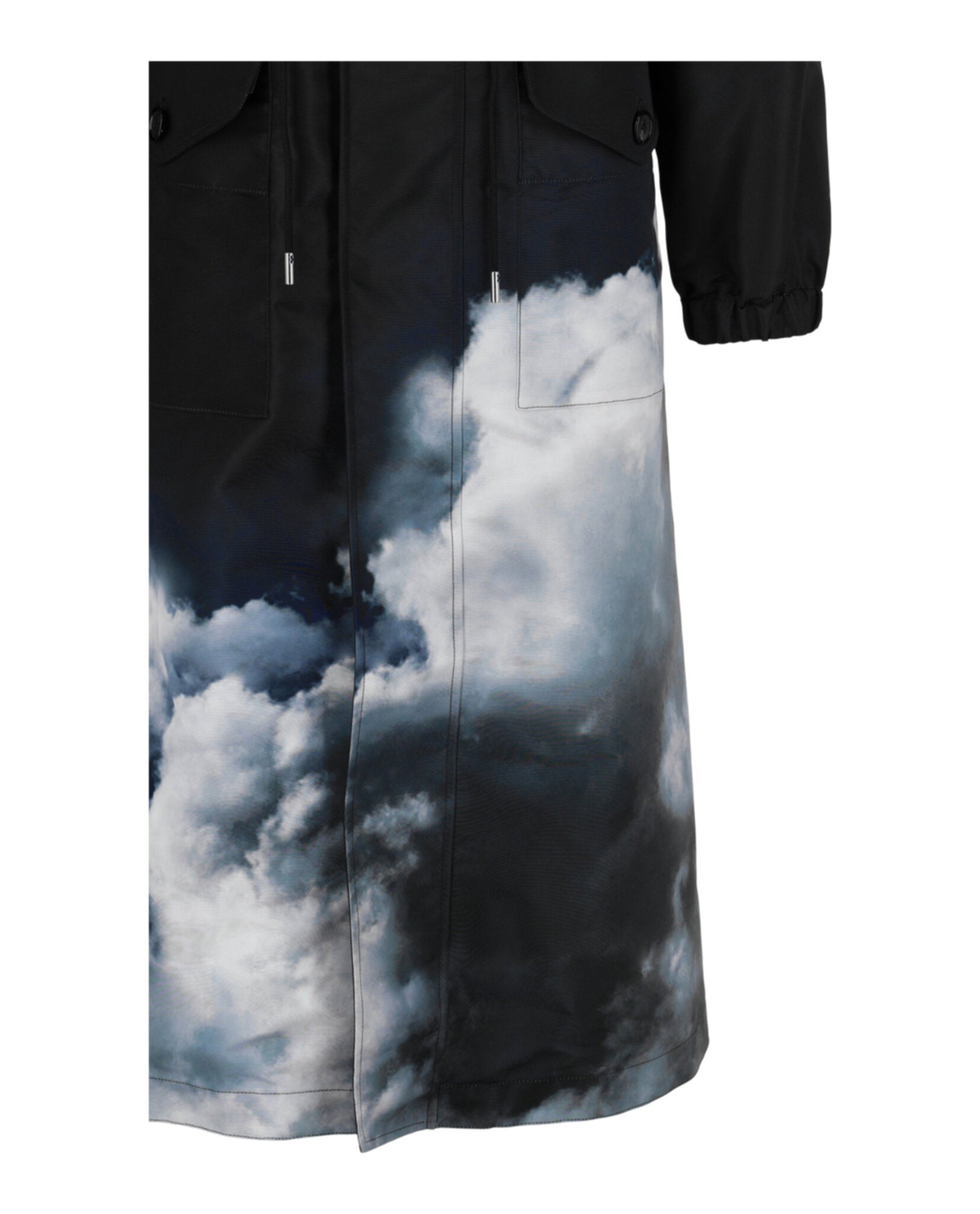 Alexander McQueen Mens Storm Sky Print Parka