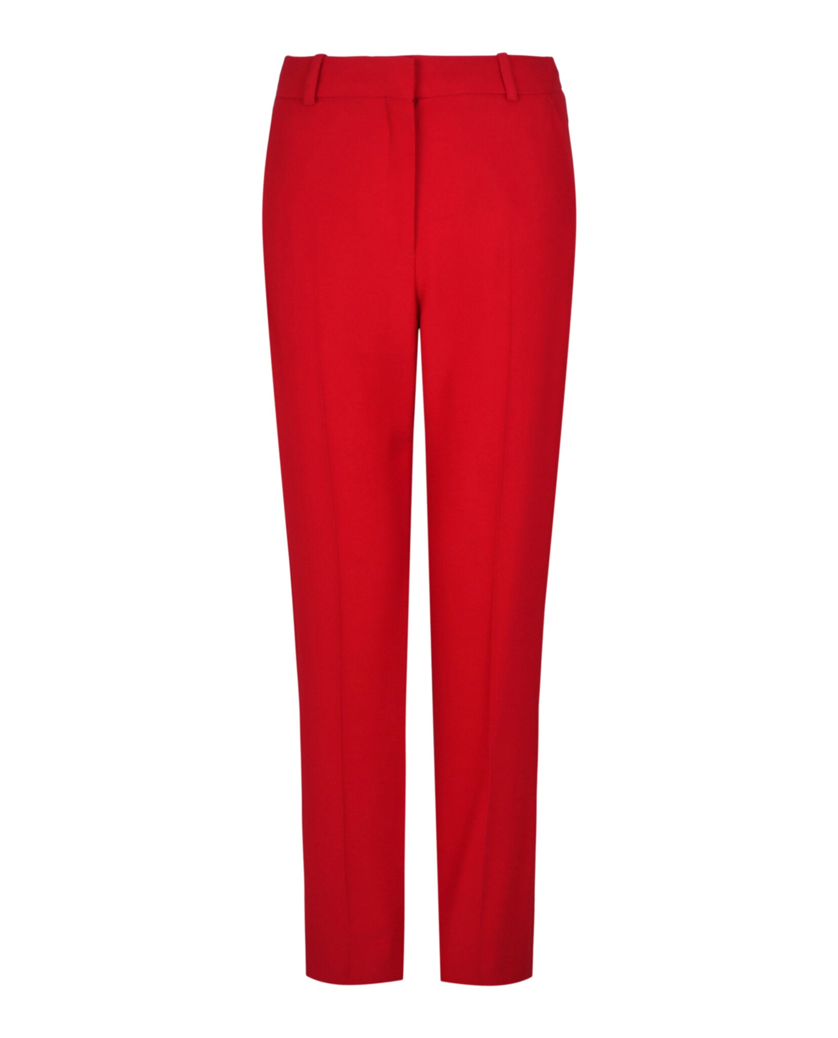 Alexander McQueen Womens Leaf Crepe Cigarette Trousers