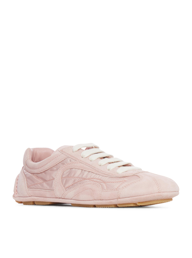 Prada Prada Women Montecarlo Re-Edition 2005 Sneakers In Suede And Re-Nylon