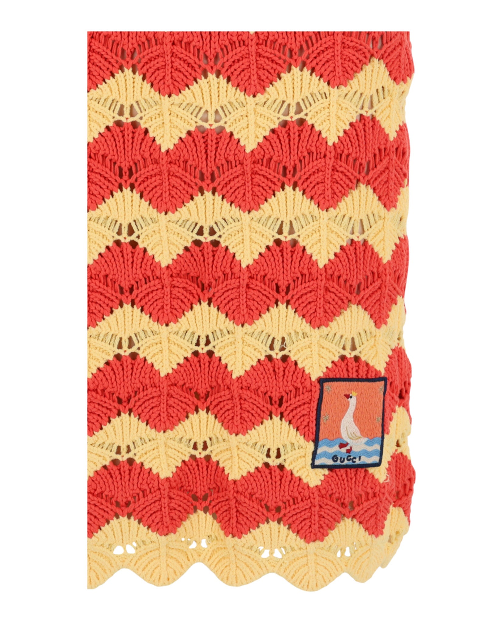 Gucci Womens Chevron Knit Skirt