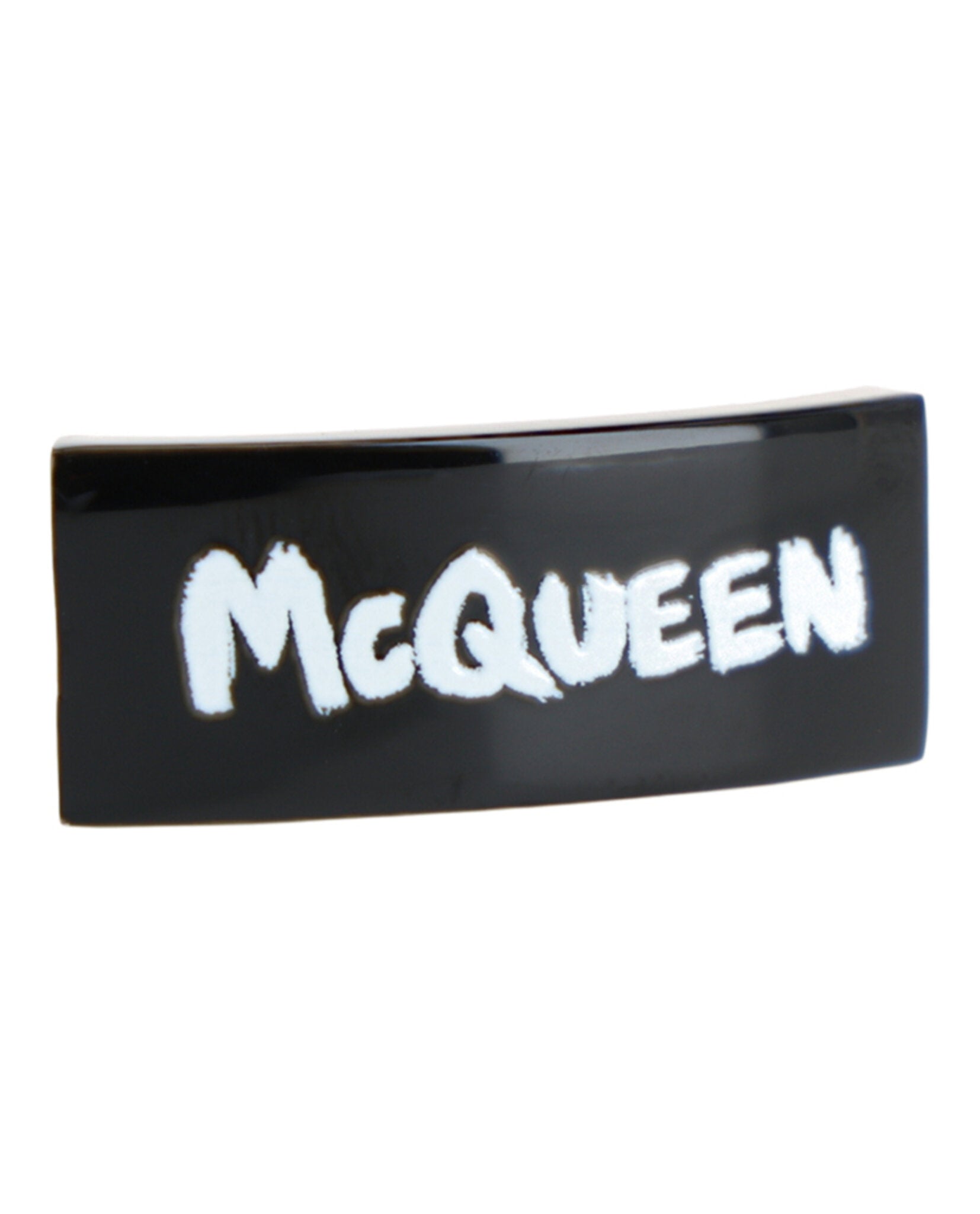 Alexander McQueen Mens Signature Shoe Lace Clip Black White