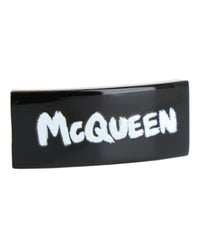 Alexander McQueen Mens Signature Shoe Lace Clip Black White