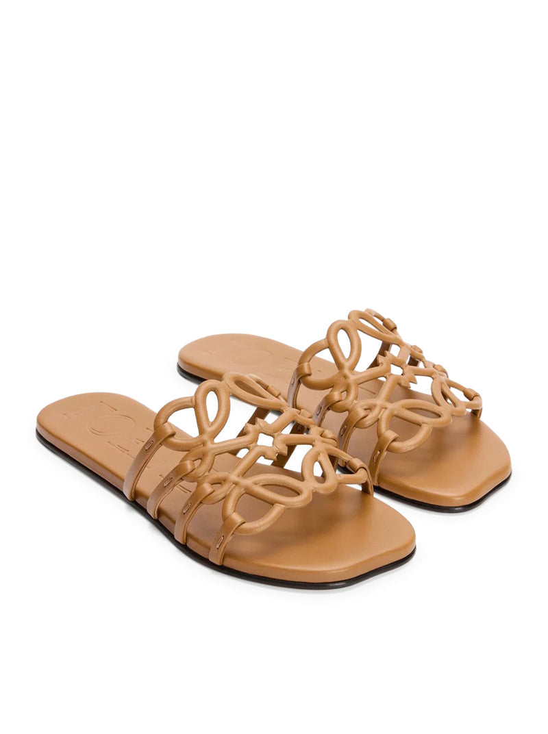 Loewe Loewe Women Anagram Petal Slide In Calfskin