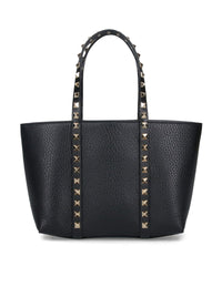Valentino Garavani Women Rockstud Mini Tote In Hammered Leather