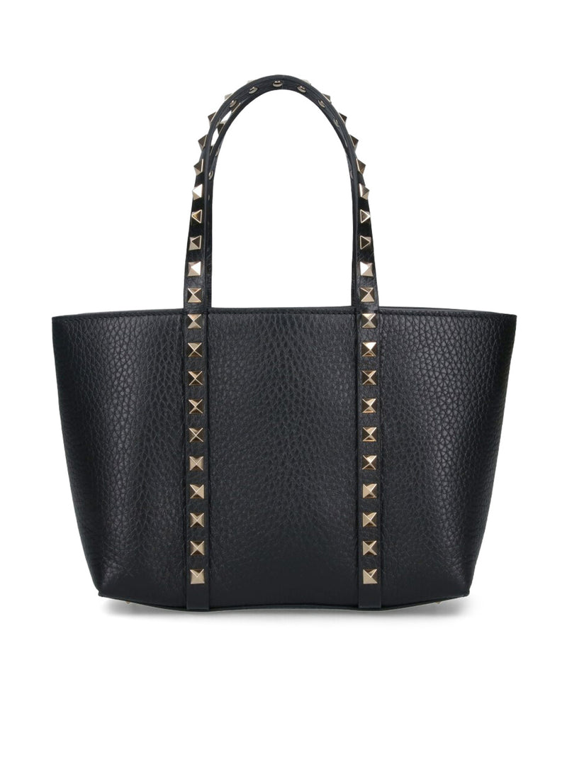 Valentino Garavani Women Rockstud Mini Tote In Hammered Leather