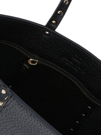 Valentino Garavani Women Rockstud Mini Tote In Hammered Leather