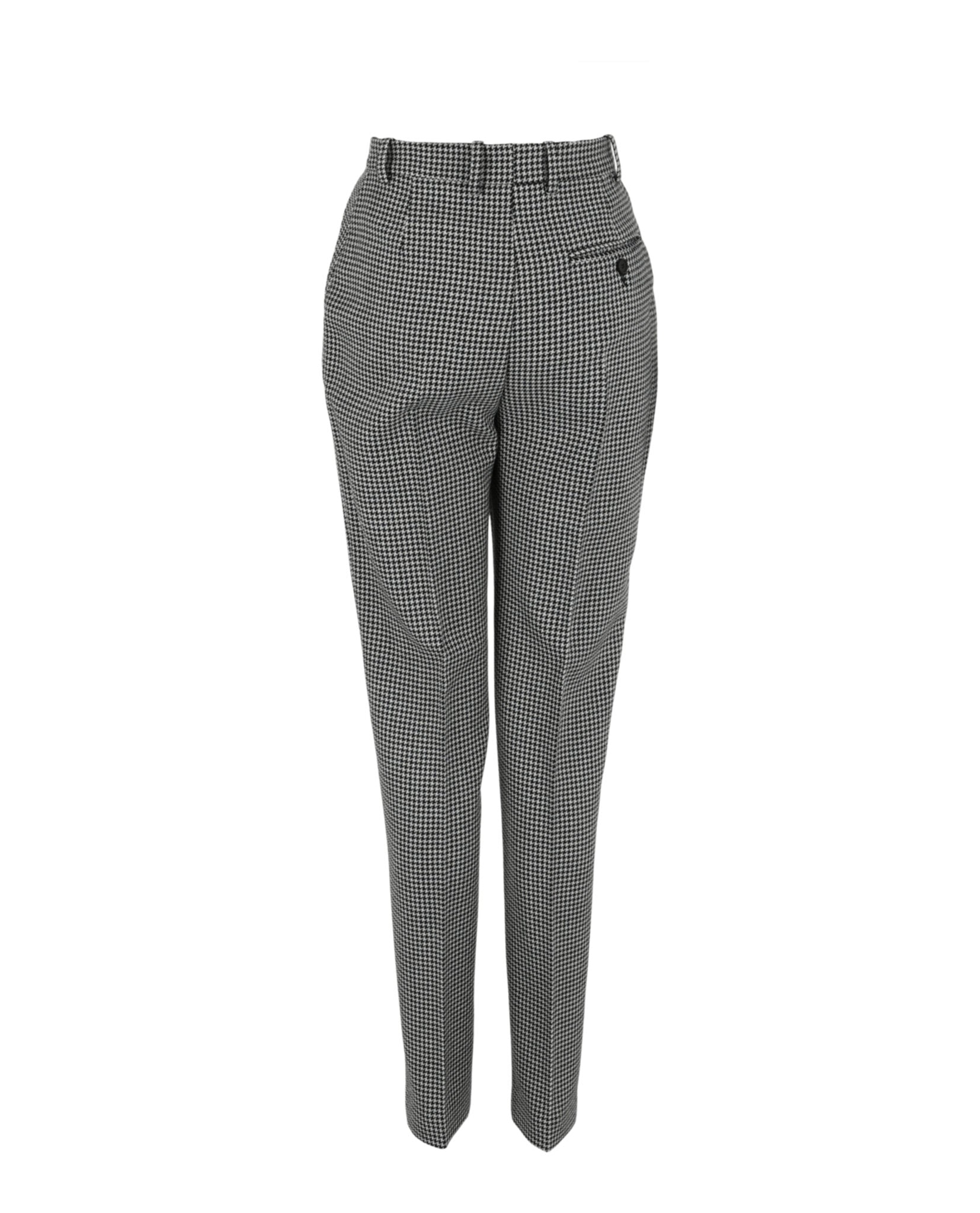 Alexander McQueen Alexander McQueen Womens Houndstooth Wool Pants