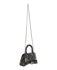 Balenciaga Womens Hourglass Xs Top Handle Bag With Sequins