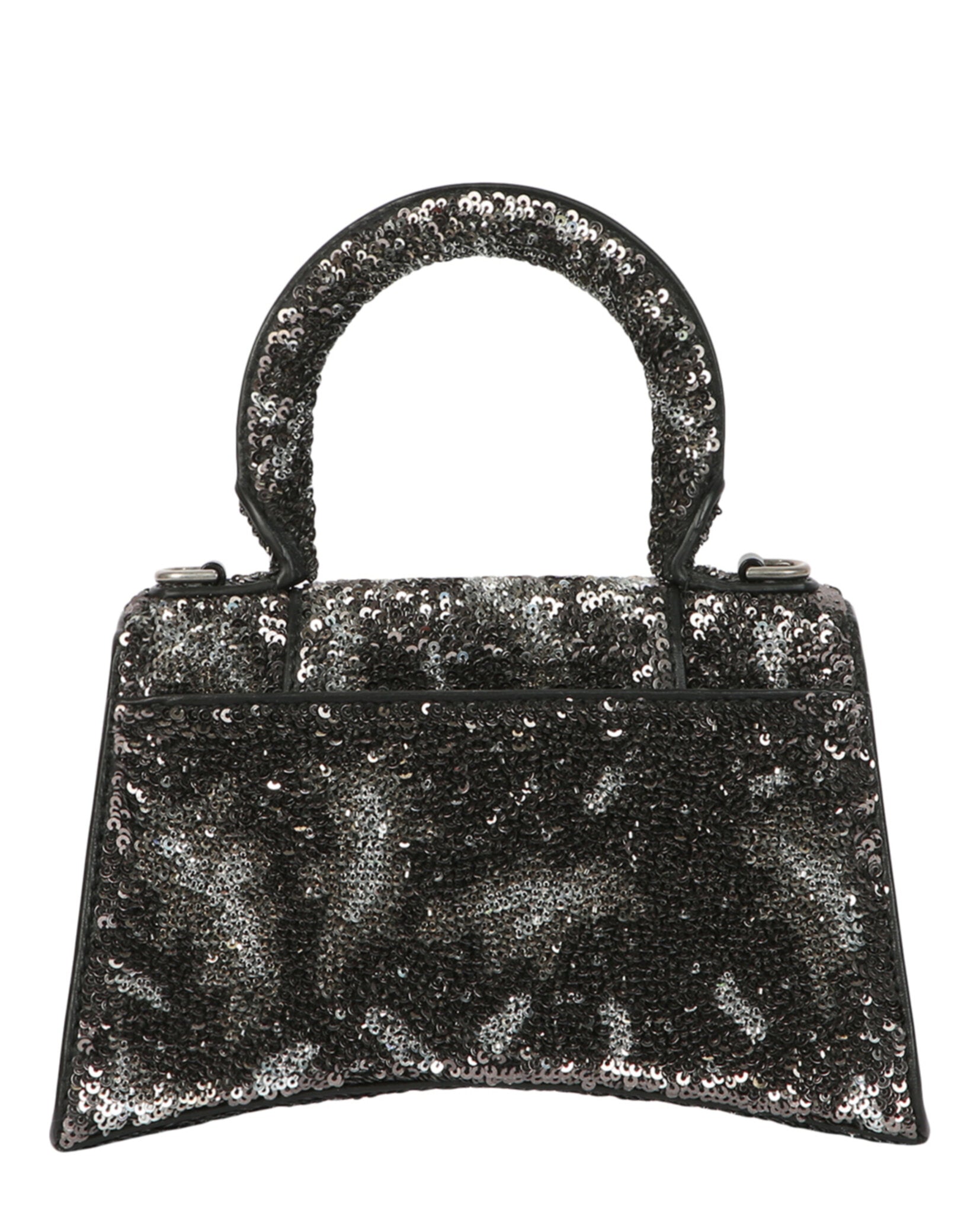 Balenciaga Womens Hourglass Xs Top Handle Bag With Sequins