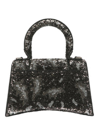 Balenciaga Womens Hourglass Xs Top Handle Bag With Sequins