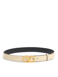 Valentino Garavani Valentino Garavani Women Vlogo Signature Belt In Glossy Calfskin 30Mm
