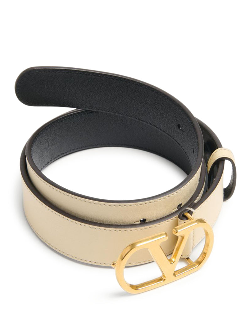 Valentino Garavani Valentino Garavani Women Vlogo Signature Belt In Glossy Calfskin 30Mm