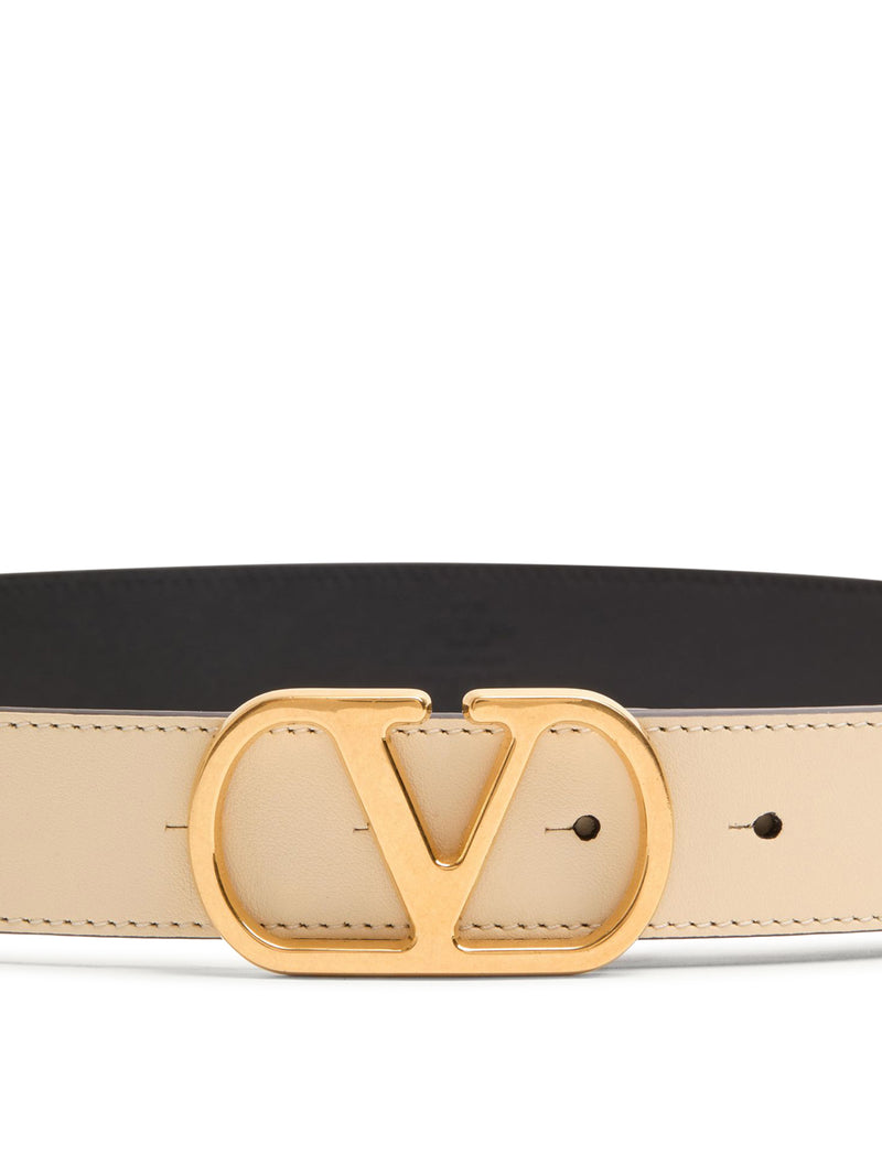 Valentino Garavani Valentino Garavani Women Vlogo Signature Belt In Glossy Calfskin 30Mm