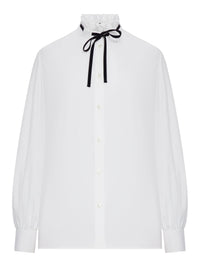Valentino Garavani Women Poplin Shirt With Ruffled Collar