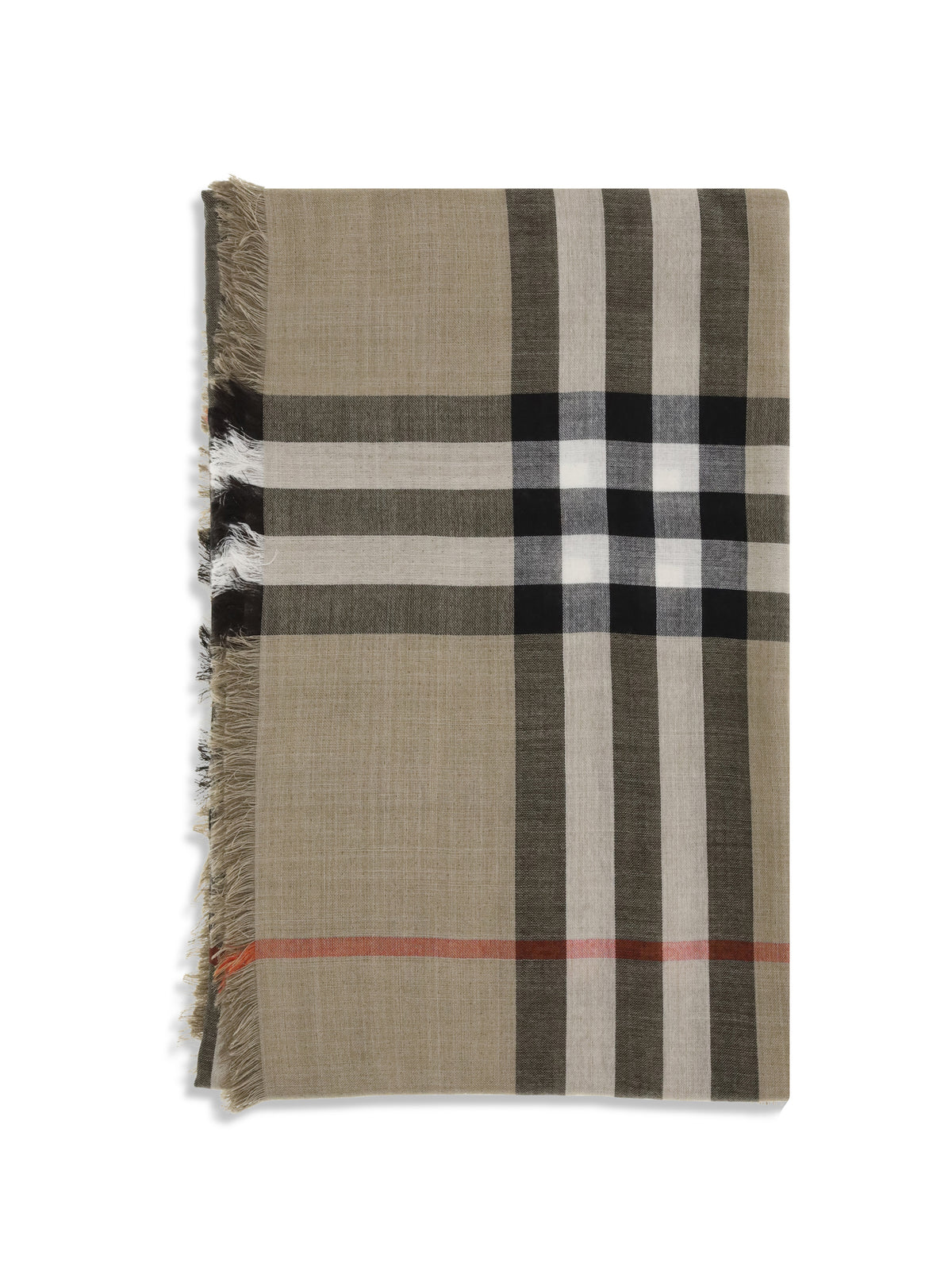 BURBERRY Burberry Men Check Reversible Wool And Silk Scarf