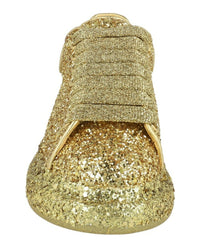 Alexander McQueen Womens Oversized Glitter Sneakers