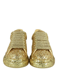 Alexander McQueen Womens Oversized Glitter Sneakers