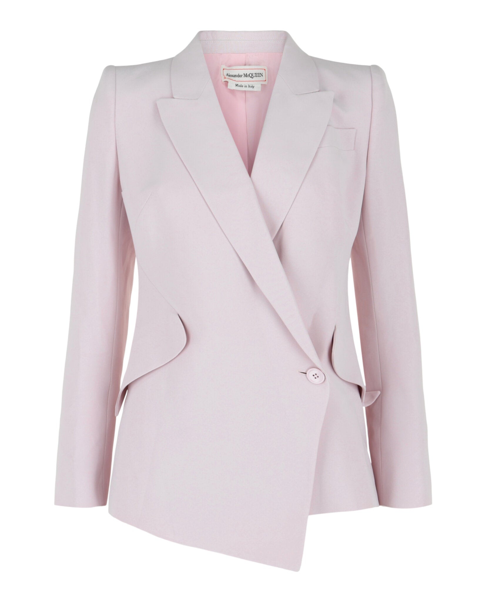 Alexander McQueen Alexander McQueen Womens Asymmetric Double Breasted Blazer