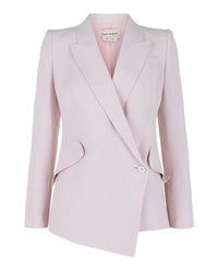 Alexander McQueen Alexander McQueen Womens Asymmetric Double Breasted Blazer