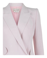 Alexander McQueen Alexander McQueen Womens Asymmetric Double Breasted Blazer