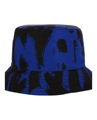 Alexander McQueen Womens Graffiti Logo Print Bucket Hat