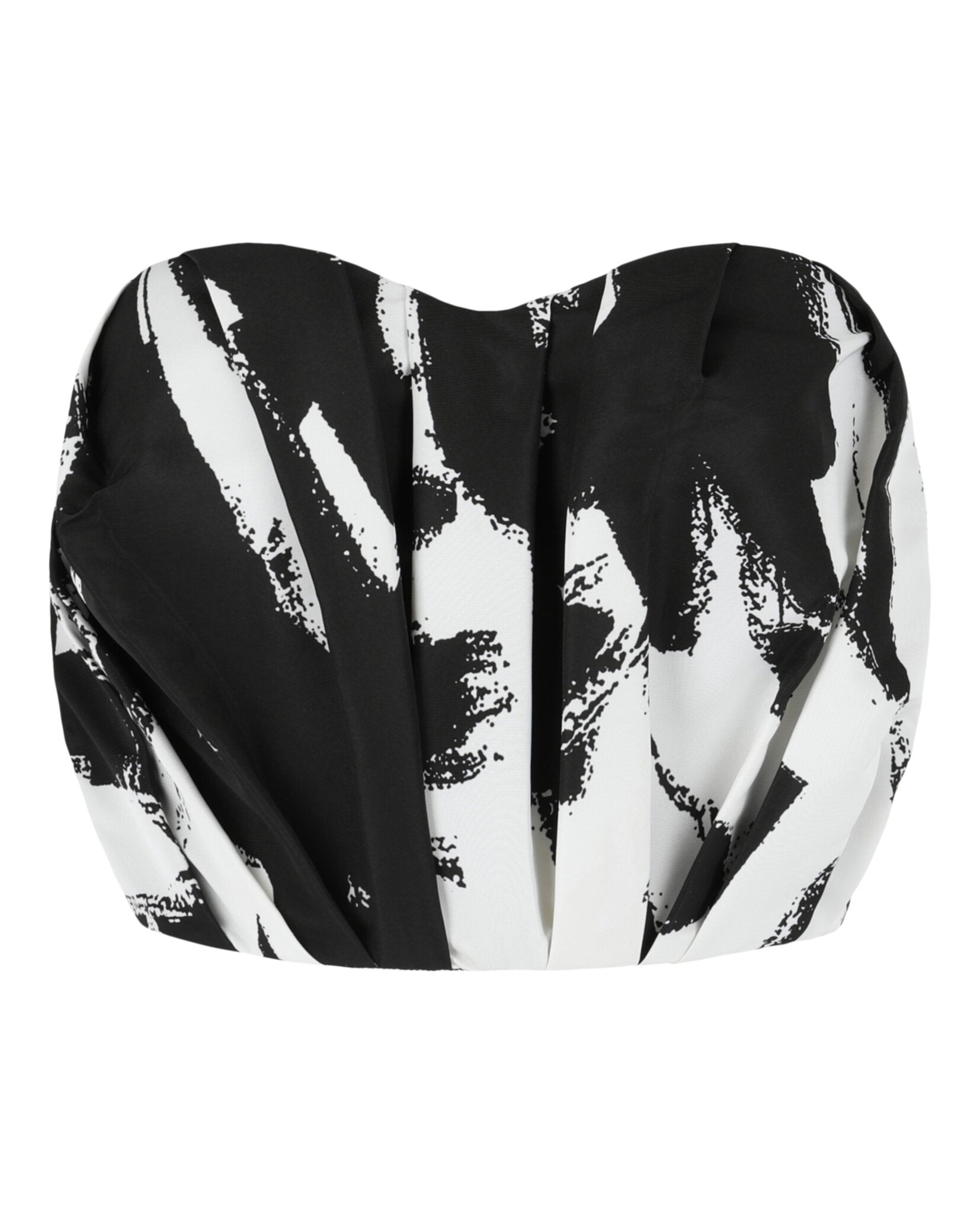Alexander McQueen Womens Graffiti Bustier Top