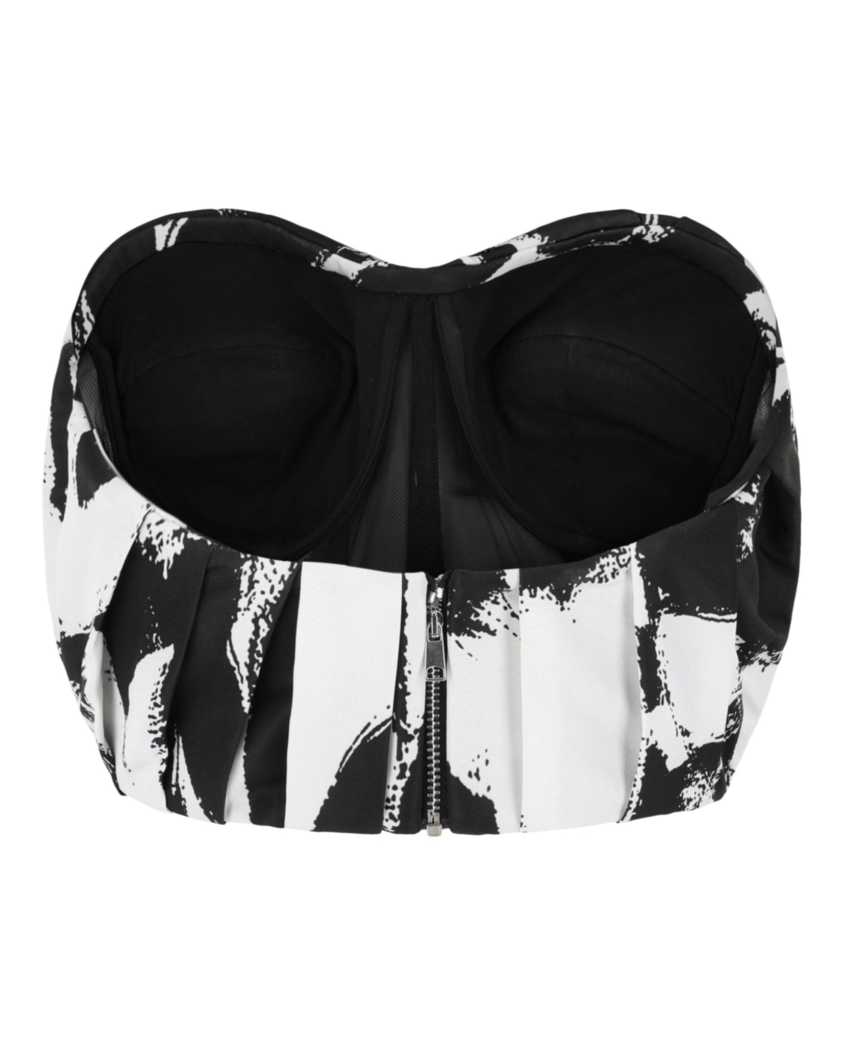 Alexander McQueen Womens Graffiti Bustier Top