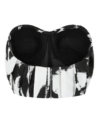 Alexander McQueen Womens Graffiti Bustier Top