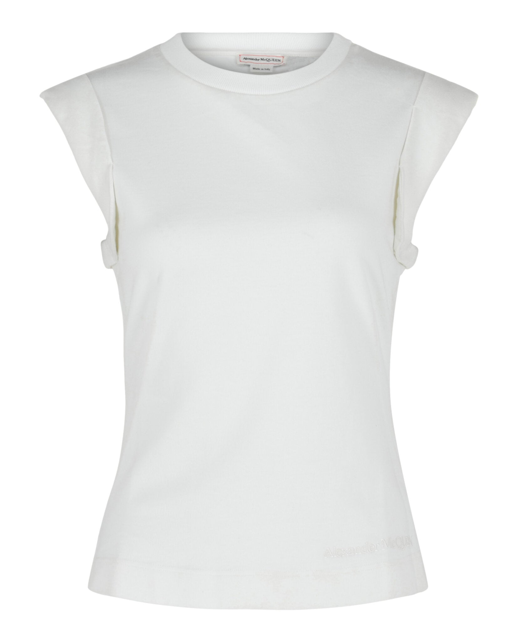 Alexander McQueen Womens Crewneck Cotton T-Shirt