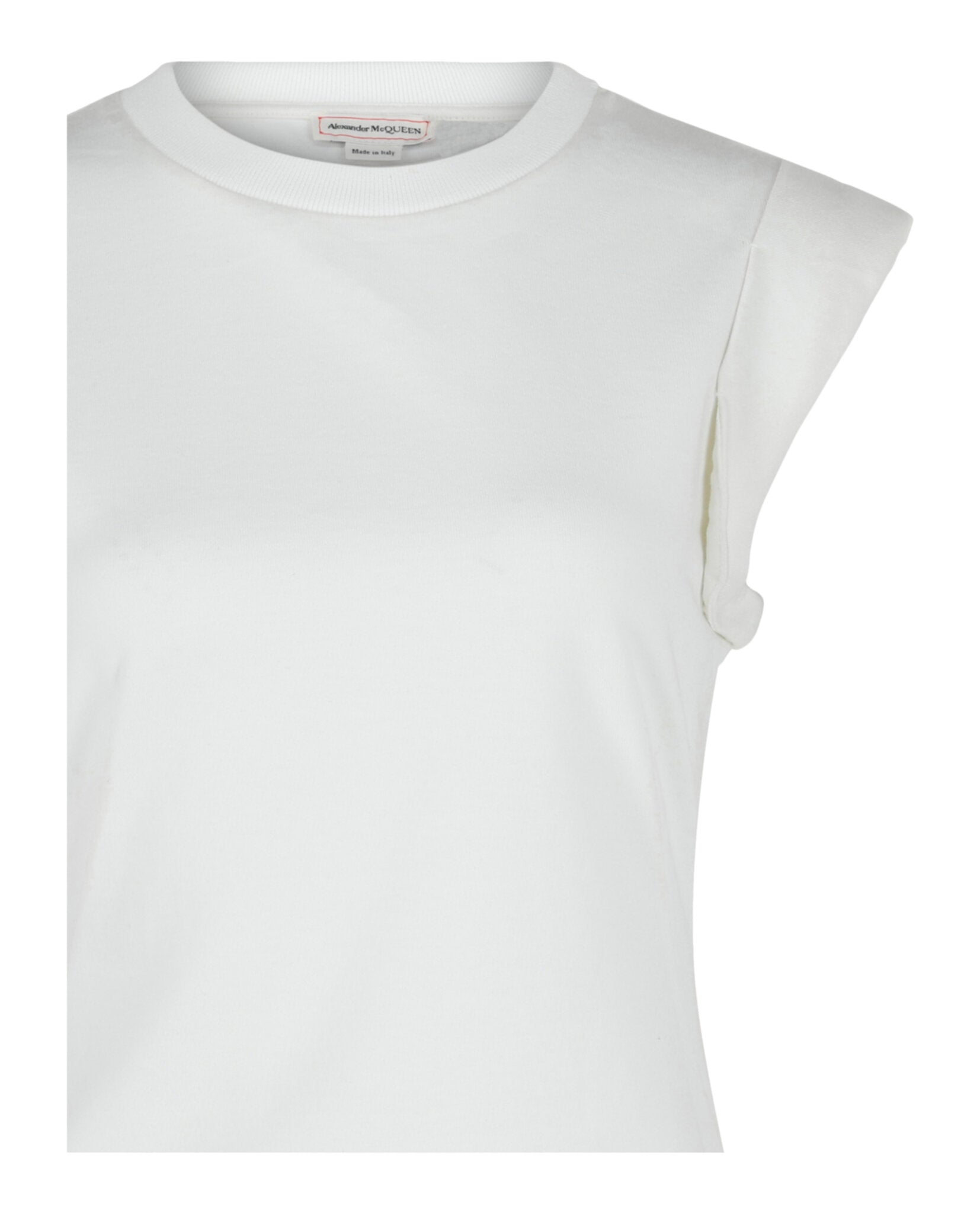 Alexander McQueen Womens Crewneck Cotton T-Shirt