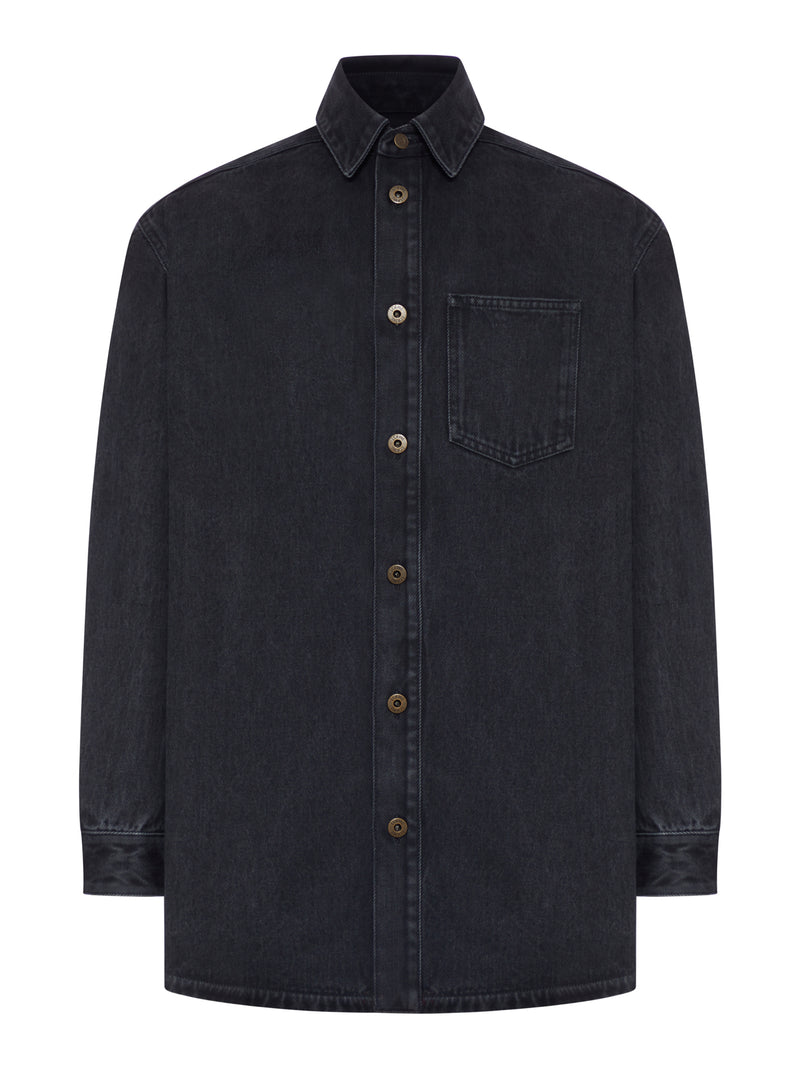 Loewe Men Denim Anagram Overshirt