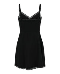Alexander McQueen Alexander McQueen Womens Lace-Trim Asymmetric Mini Dress