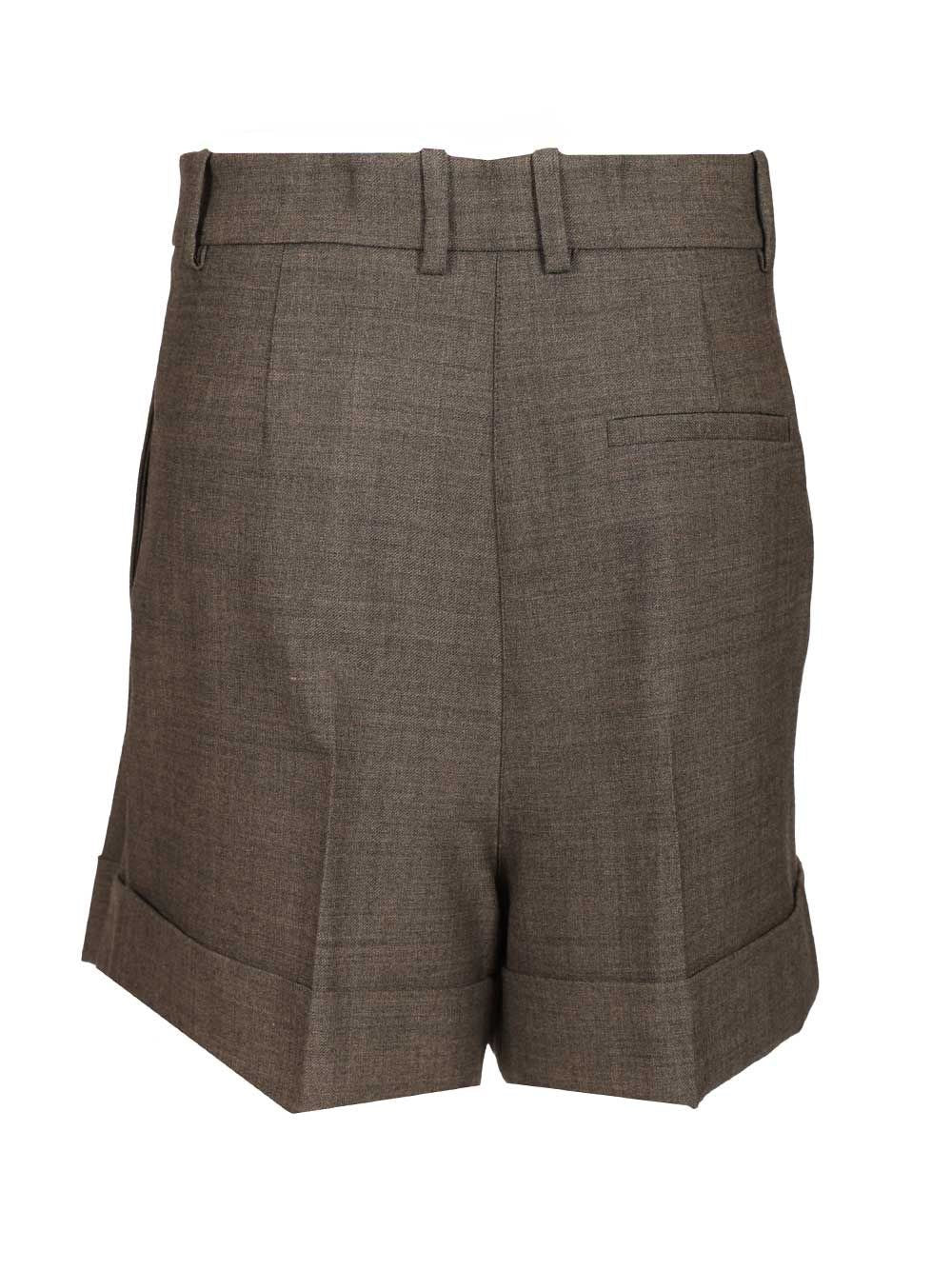 P.A.R.O.S.H. Women Wool Blend Pleated Shorts
