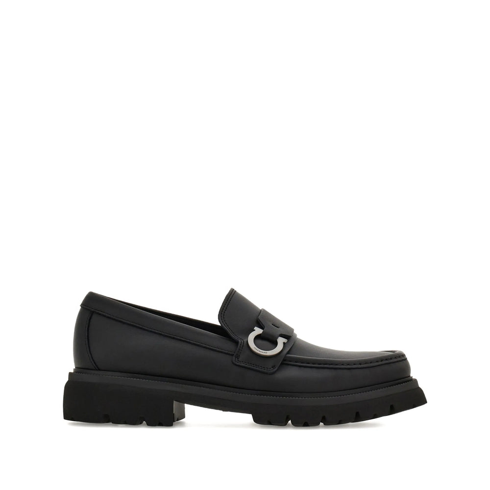 Ferragamo Black Loafers Men