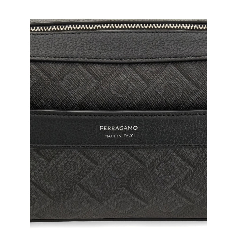 Ferragamo Ferragamo Black Messenger Bags Men